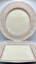 Mason’s Ironstone 2 x Charger plates: Round & Square /Vintage /Pat.: Ashley VGC