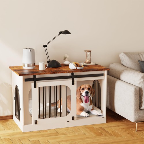 Wooden dog crate - dog,