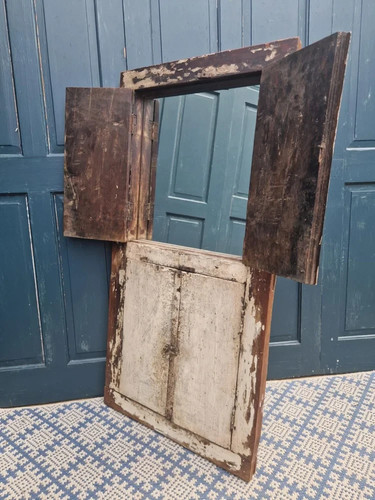Double shutter antique indian - double,