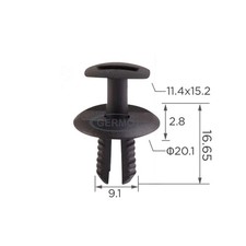 20 x Fastening Clip Expanding