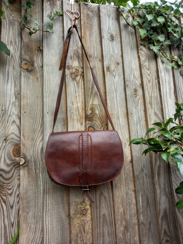 Vintage crossbody saddle bag - crossbody,