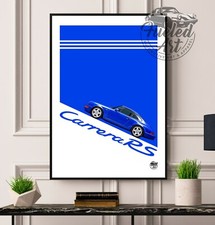 Porsche 911 964 Carrera RS Print - Poster Wall Art Classic Car Artwork Auto gift