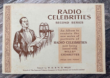 Wills Cigarette Card Album With Set Of 50 Cards Radio Celebrities Series 2 2nd