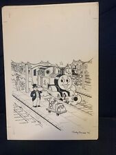 Original Marvel Comic Book Art Thomas the Tank Engine Signed Timothy Marwood '96