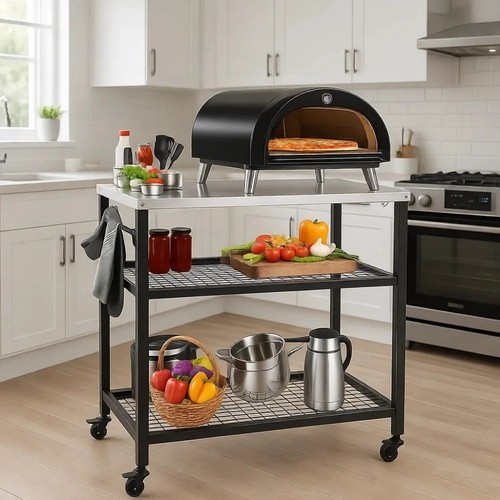 Outdoor pizza oven and bbq - pizza,