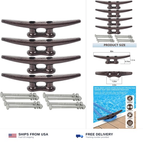 Inch dock cleats - 6, boat