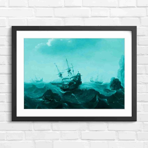 Dutch golden age ship storm - dutch,