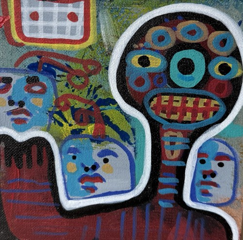Hasworld original art - art, canvas