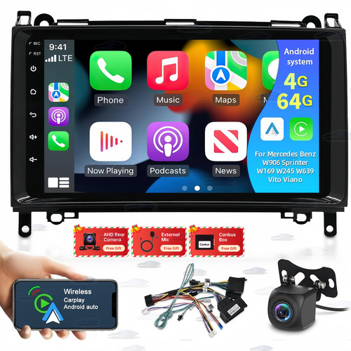 Car stereo radio 64gfor - car,