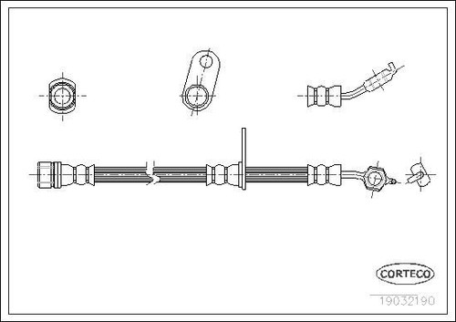 Brake hose 19032190 - brake,