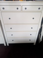IKEA Hemnes 6-Drawer White Chest of Drawers 108 x 132 x 50cm (W x H x D)