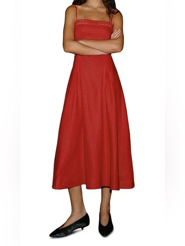 Reformation pomona red linen - pomona,
