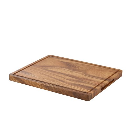 Genware acacia wood serving - wood,