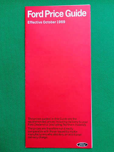 1969 ford price list - price, inc