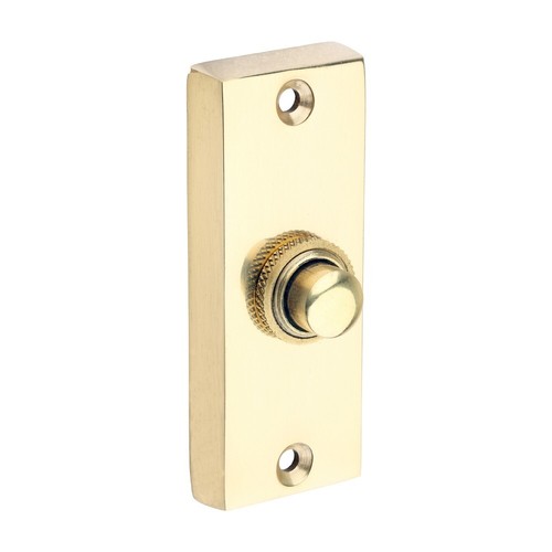 Door bell push button polished - button,