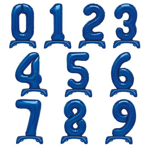 Blue standing number air - standing,