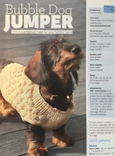 9 sizes! BUBBLE DOG JUMPER KNITTING PATTERN XS,S ,M, L ,XL,2XL,3XL,4XL,5XL