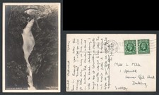 Aira Force Waterfall Ullswater Lowe Patterdale Postcard 1935 Kendal Westmoreland