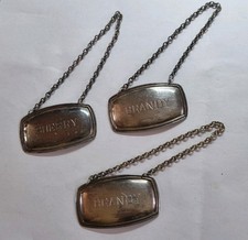 Brandy decanter label silver - decanter,