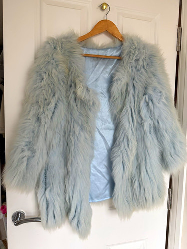 Women light blue fox - fox, fur