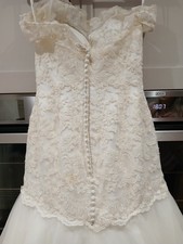 Justin Alexander Wedding Dress Size 10 Ivory