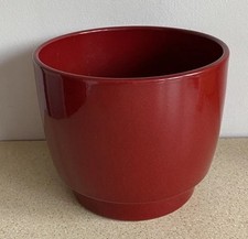 Vintage Late Century West German Scheurich Amano Red Glazed Plant Pot 821-14