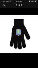 Official Children’s / young adult Aston Villa FC Gloves  - Fashion Accessories