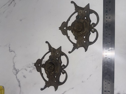 Pair vintage brass art - vintage,