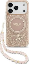 Guess IML Flower Electro Pearl Bracelet MagSafe Impact Case iPhone 17 Pro