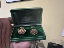 Masonic Cufflinks Vintage Gold