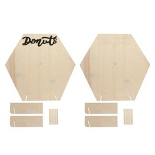 2 Sets Wooden Donut Display