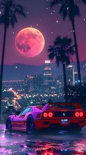 Retro Red Ferrari F50 Pink