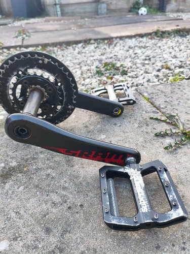 Sram gxp carbon crankset 2x10 - carbon,