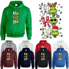 Ho Ho Ho Grinch Mens Hoodie