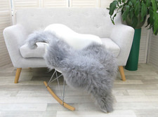 DYED GREY ICELANDIC SHEEPSKIN