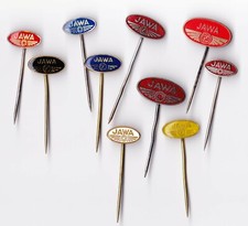 Vintage JAWA CZ Motorcycle Motorbike Logo pin badge Czech Republic enamel