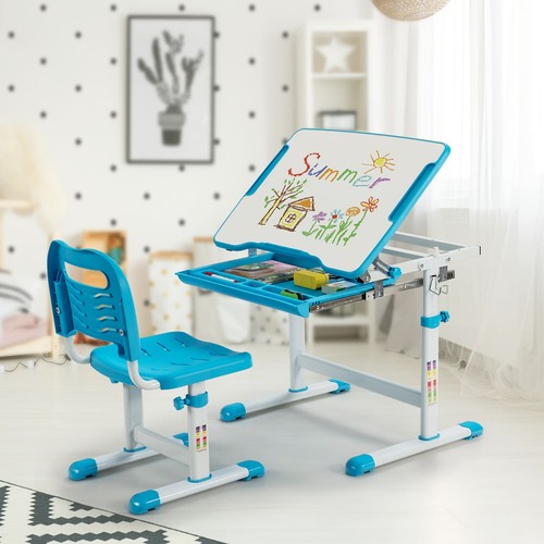 Kids desk chair set height - &,