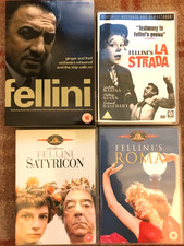 JOB LOT 6 DVDS FEDERICO FELLINI COLLECTION SATYRICON ROMA LA STRADA GINGER & FRE
