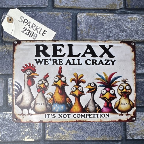 Vintage retro metal wall sign - wall,