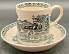 Wedgwood “Lugano” Cup & Saucer Set Etruria & Barlaston England Mid-Century