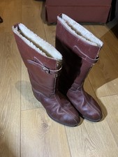 Ww2 Period Brown Leather Private Purchase Flying Boots Size 8