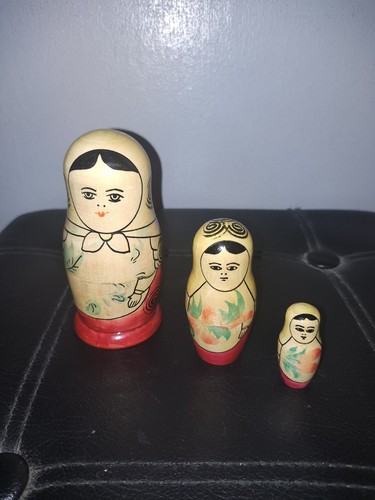 Vintage russian dolls set made - dolls,