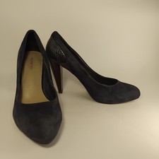 Classic navy suedette heeled