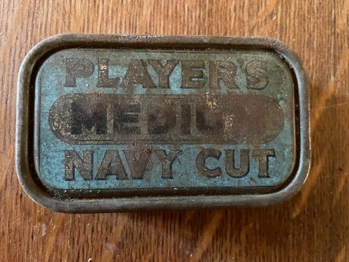 Vintage tin for players navy - players,