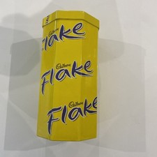 Cadburys Flake Octagonal Metal Storage Tin Caddy Vintage 1999 Empty