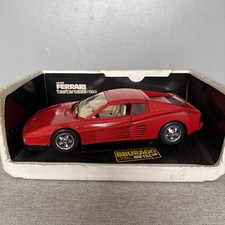 Burago N° 3019 Diecast Ferrari Testarossa (1984) - Red - Boxed