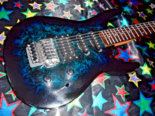 EXTREMELY RARE EARLY 90S WASHBURN KC40V IN BLUE MARBLE , COLLECTABLE !!