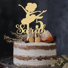 Ballet Birthday Wood Cake