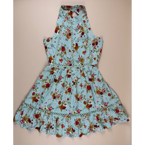 Boho floral halter dress - floral,