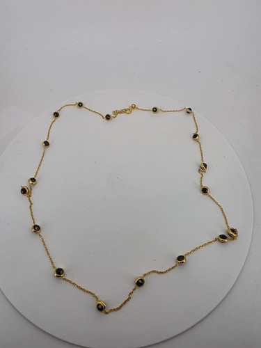 22ct solid gold black - gold, stone